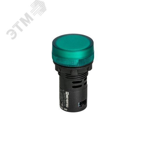 Сигнальная LED лампа Meyertec зеленый, 24V AC/DC IP65 MT22-S13