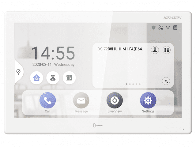 Монитор IP видеодомофона 10.1" DS-KH9510-WTE1(B) [Белый]