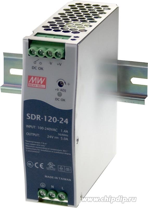 Блок питания 24 В 5 А 120Вт SDR-120-24