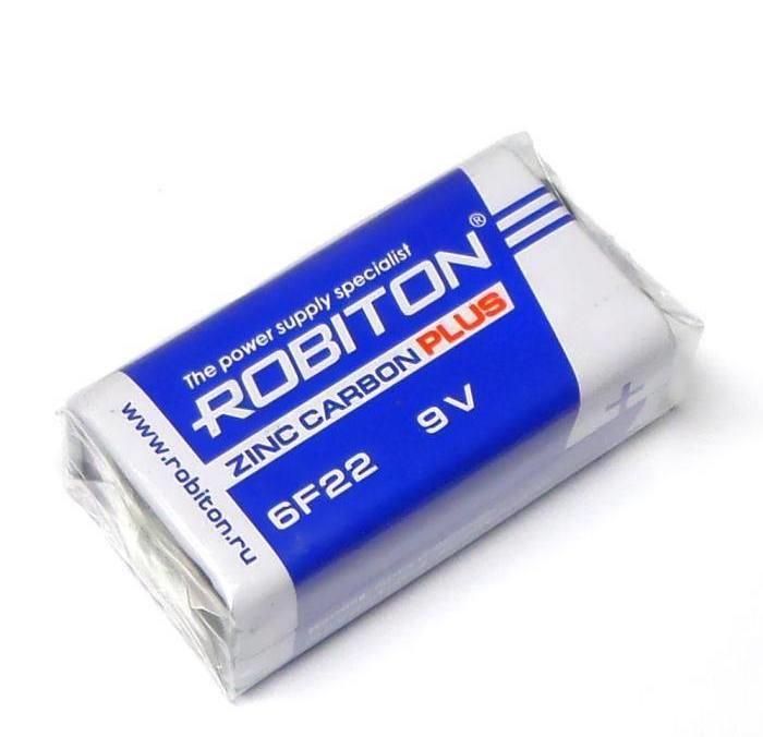 Солевая батарея Robiton PLUS 6F22