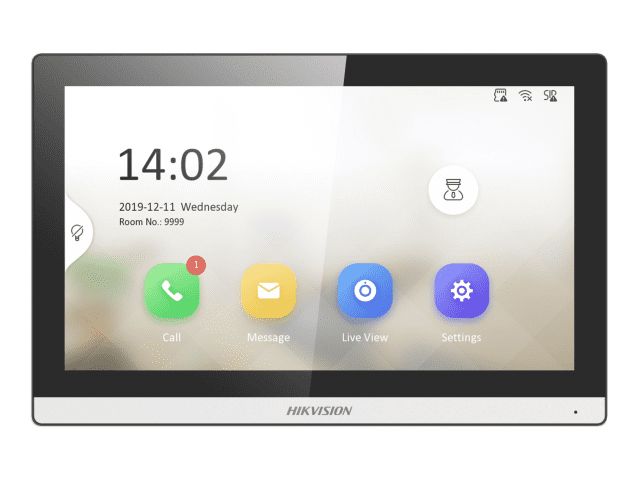Монитор IP видеодомофона 7” DS-KH6350-WTE1
