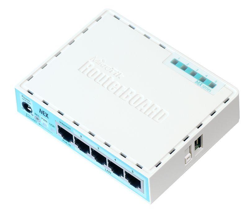 Проводной маршрутизатор MikroTik hEX RB750Gr3