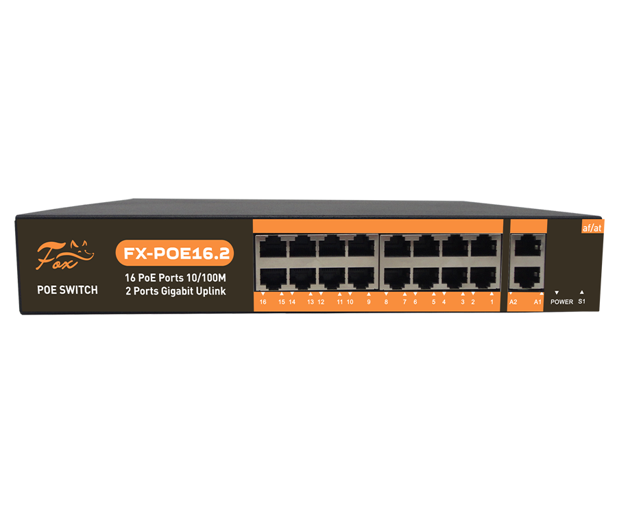 Неуправляемый PoE-коммутатор FOX FX-POE16.2