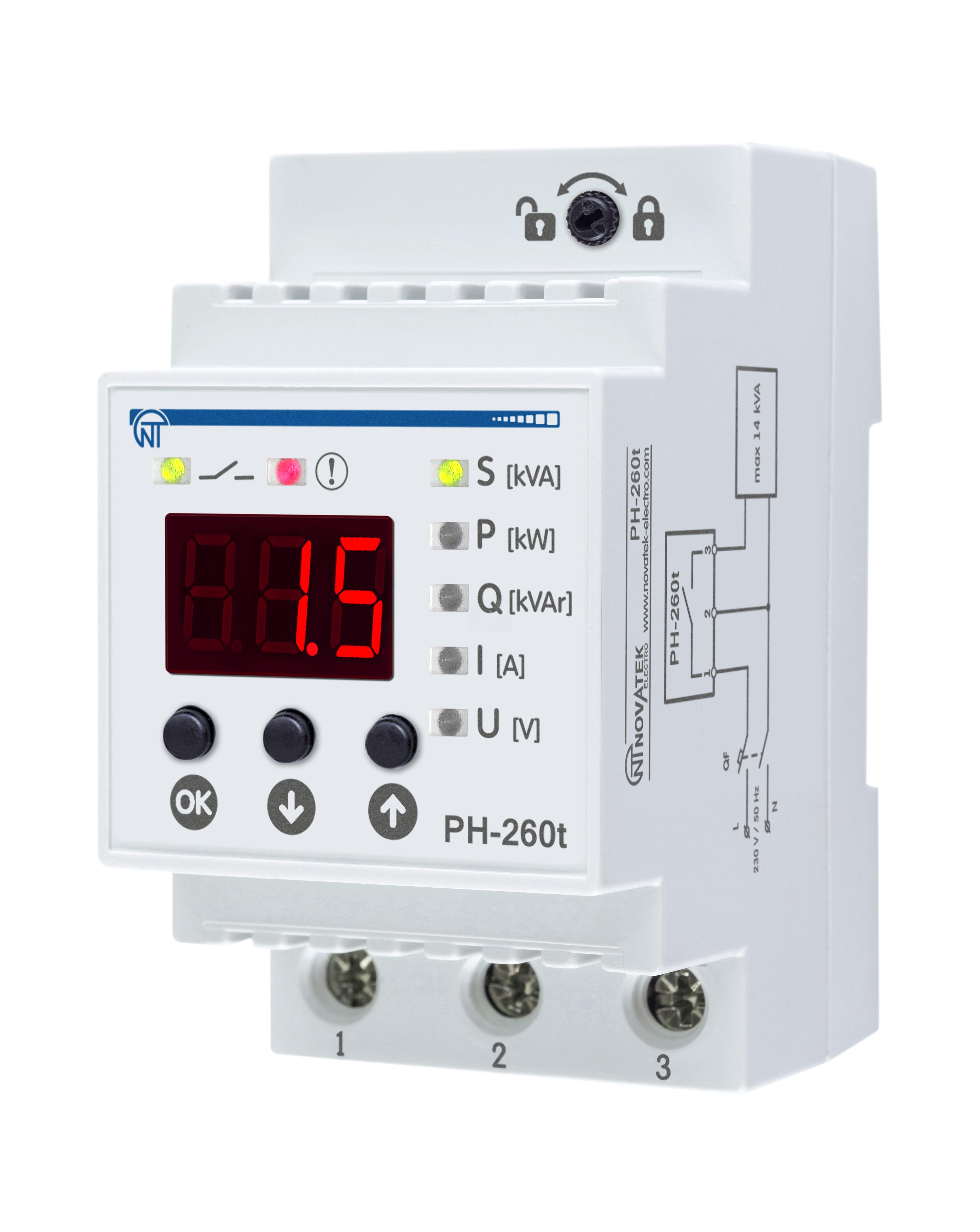 Реле напряжения 220В 63А РН-260Т