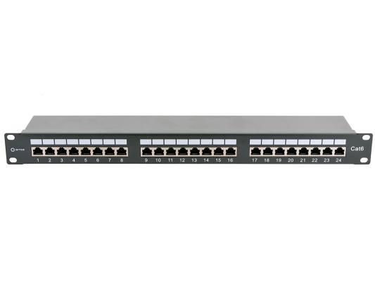 Патч-панель 24 порта 6 категория LY-PP6-14 FTP 6 кат