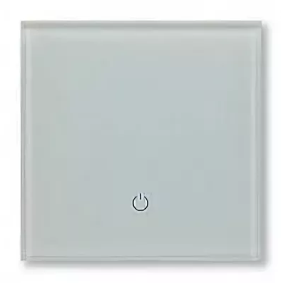 Беспроводной радиопульт (одноклавишный выключатель). Цвет: классический серый Радиопульт DeLUMO одна зона освещения 7035 GREY CLASSIC