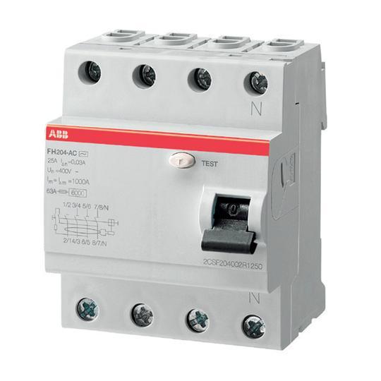 УЗО 4П25А 30мА FH204 AC-25/0,03 2CSF204006R1250