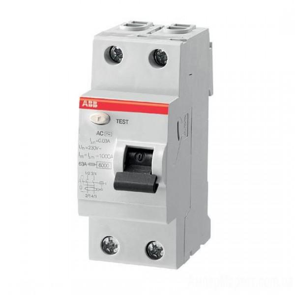 УЗО 2П25А 30мА FH202 AC-25 30mA 2CSF202004R1250