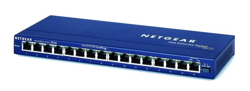 Неуправляемый коммутатор Netgear FS116