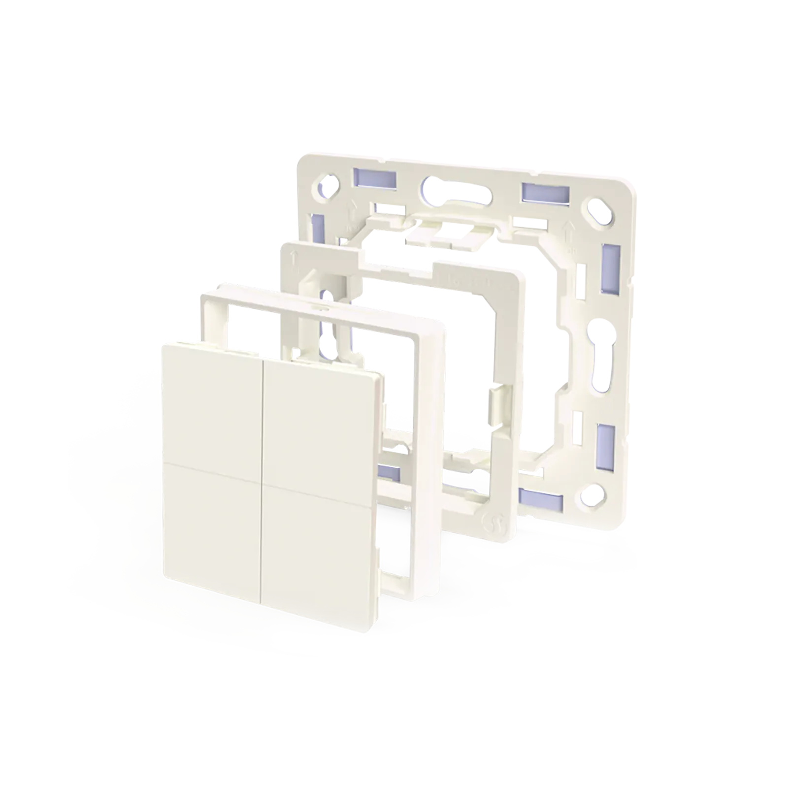 Bluetooth-выключатель Shelly BLU Wall Switch 4 + Adapter