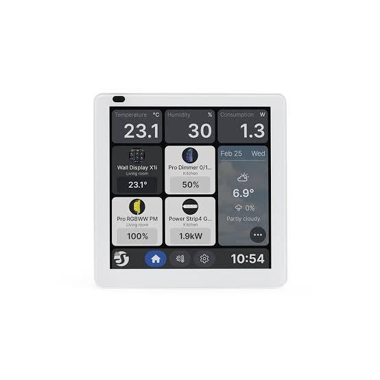 Панель управления Shelly Wall Display X1i Silver
