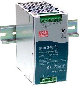 Блок питания Mean Well SDR-240-24, 24В, 10А, 240Вт