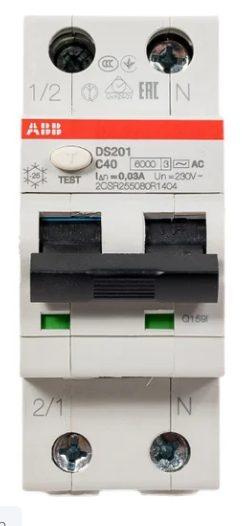 Автоматический выключатель дифференциального тока ABB DS201 C40 AC30 2CSR255080R1404
