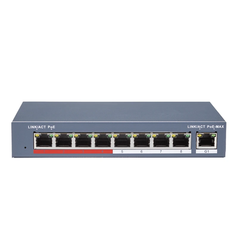 8 портовый Smart контролируемый коммутатор POE RedLine RL-SW8P1.XE